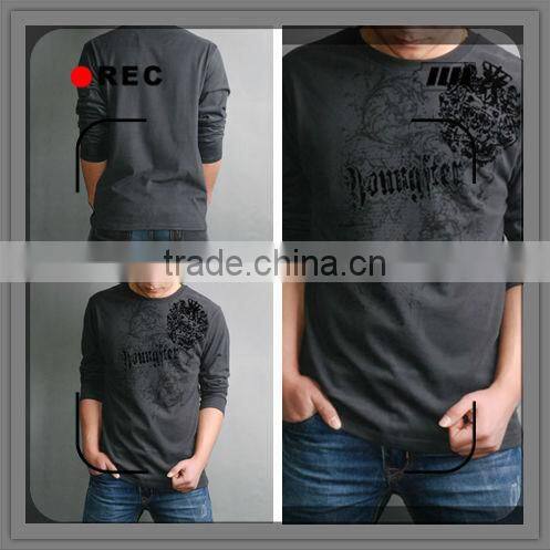 Mens printed cotton long sleeve Tshirts FM0104