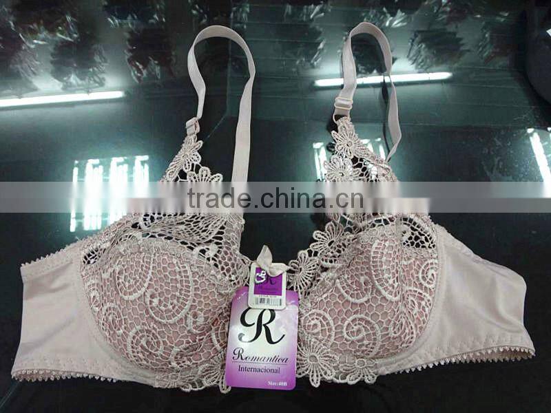 new arrival fashion embroidered unwired bra hot sexy women bra underwear