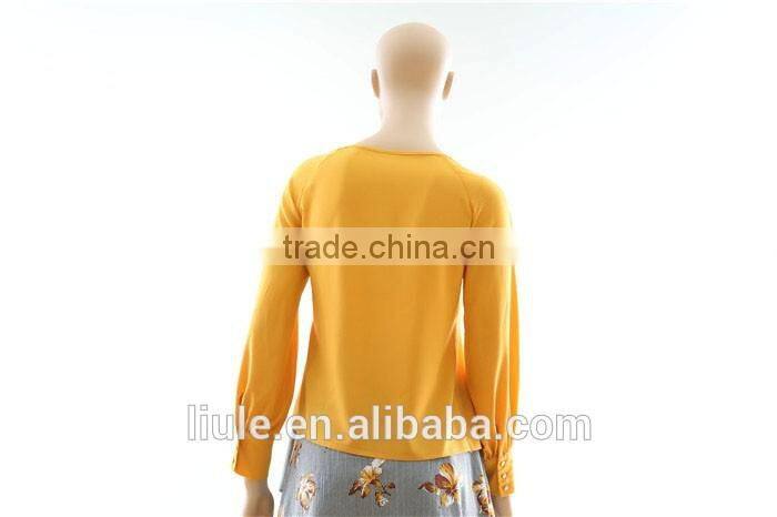 Latest Women Long Sleeve Chiffon Blouse Ladies Loose Casual Tops Autumn All-Match