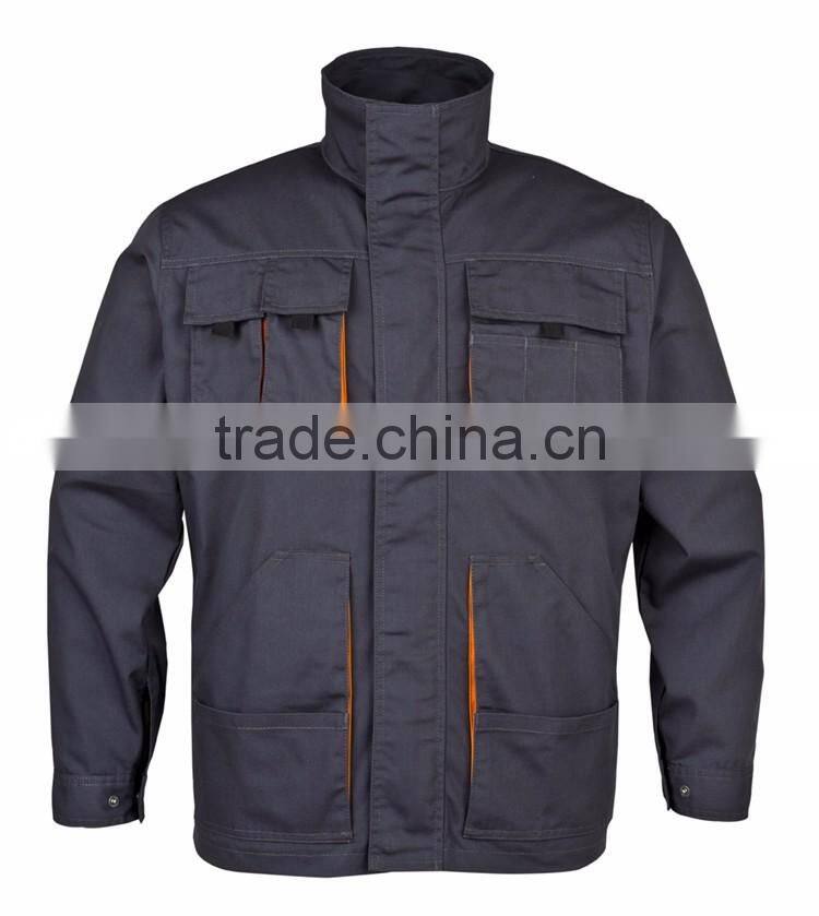 Good design men workwear jacket safety wear with polyester cotton