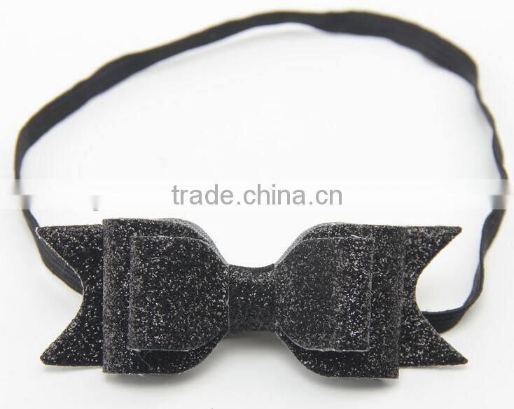 2016 new design shinning bow headband for kids