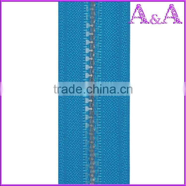 wholesale waterproof plastic long chain transparent teeth plastic long chain large plastic long chain
