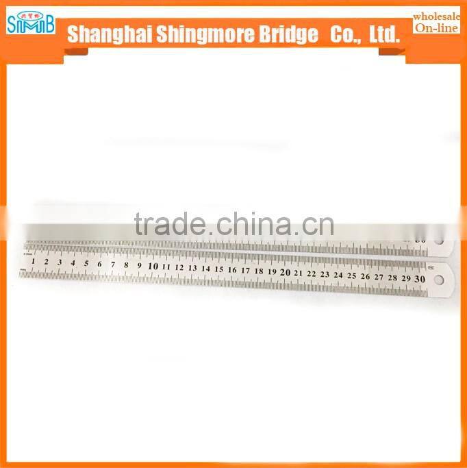 2017 china cheap sales good quality 30cm stainless steel ruler for student