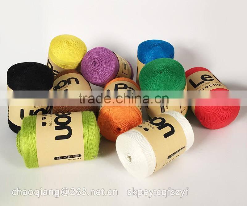 dyed fancy viscose bamboo fiber blended yarn