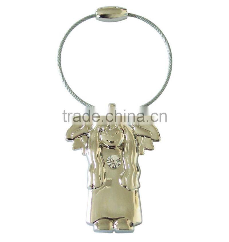 2016 Promotional Cute Girl Angel Christmas Keychain