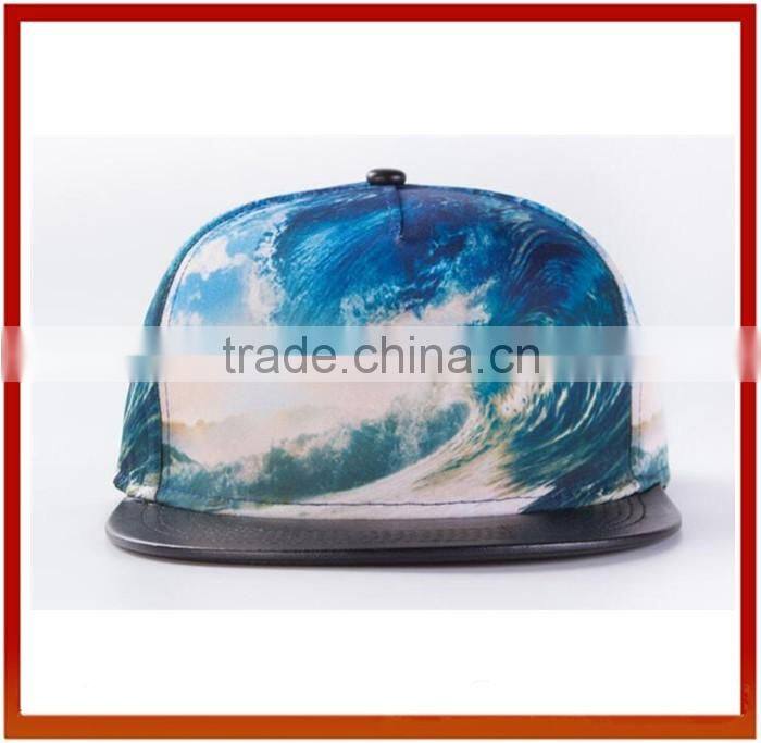 Top Quality 3D Printed Customize Snapback Hats/Printed Hip Hop Snapback Caps