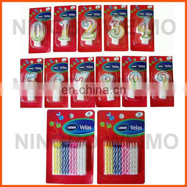 Fancy decorative 1 pink glitter number birthday candle