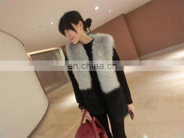 2016 Winter Top Sell Women's Gilet Fashion Luxurious Real Fur Vest