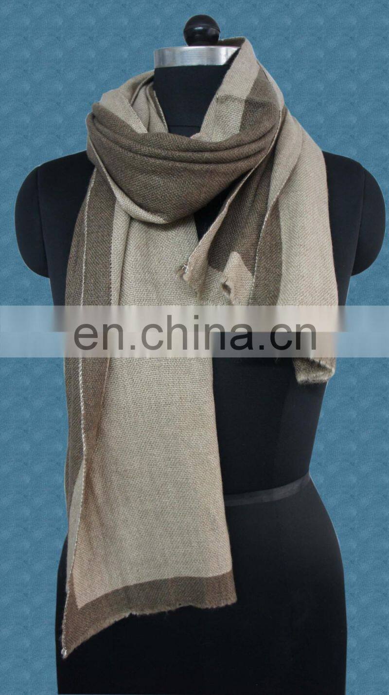 Pashmina Wool Double Face Scarves 2017