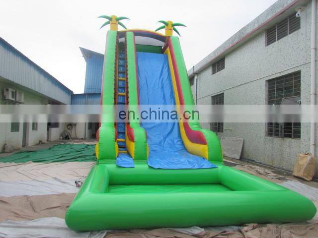 Giant inflatable water slide blue inflatable water slide for kids and adults