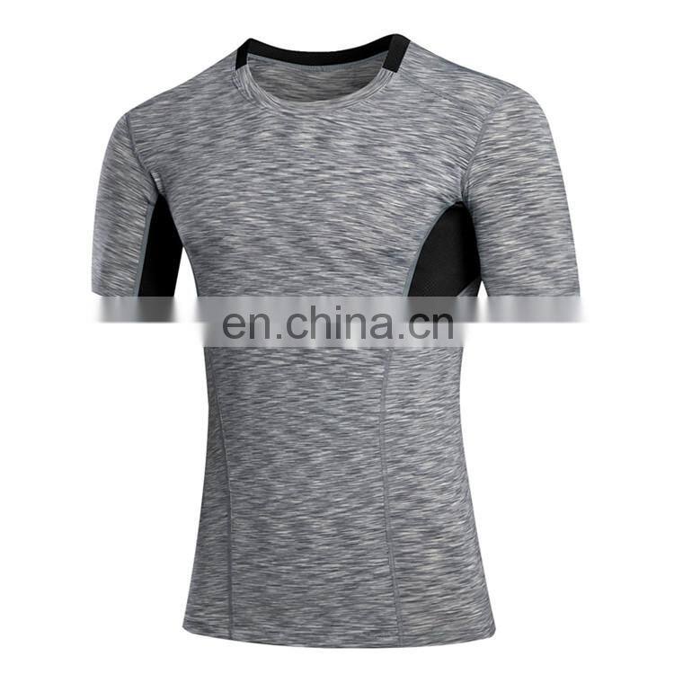 Breathable comfortable man sports tight workout exercise fitness shirt clothing
