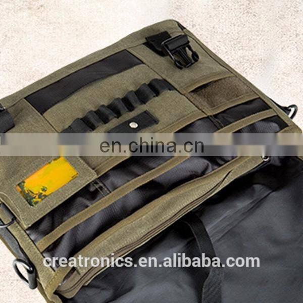 Wholesale Laptop Pad Messenger Bag Leisure Daily Green Cavas Crossbody Bag For Boy Business Handbag Briefcase Bags For men