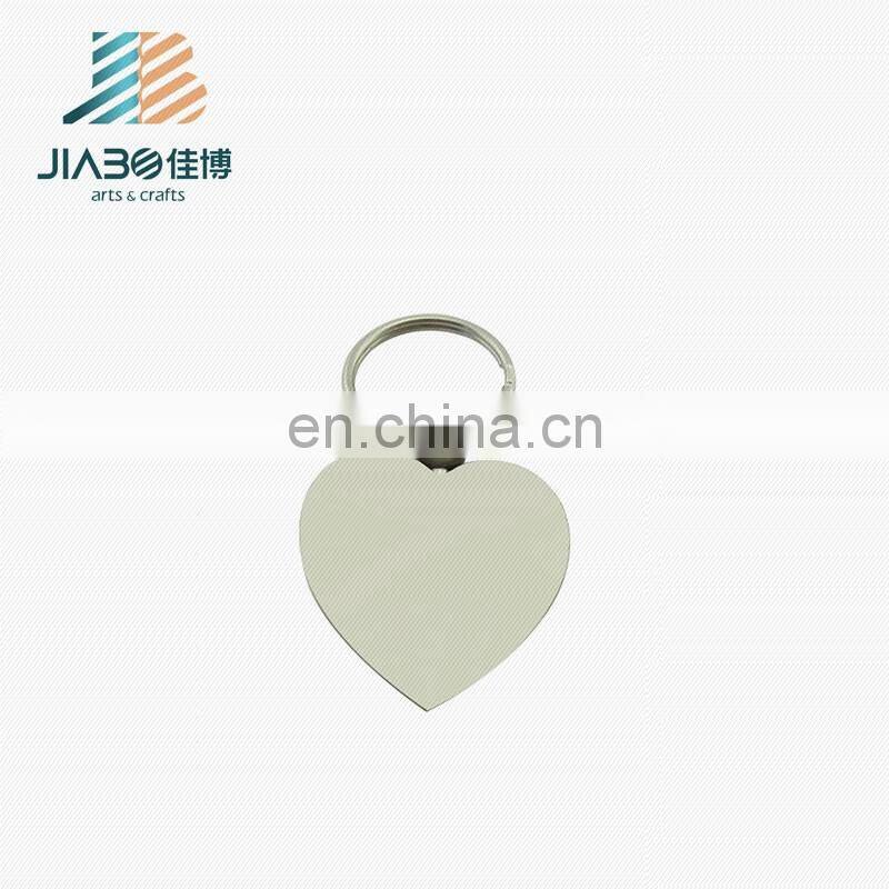 heart shape custom painted zinc plating metal keychain
