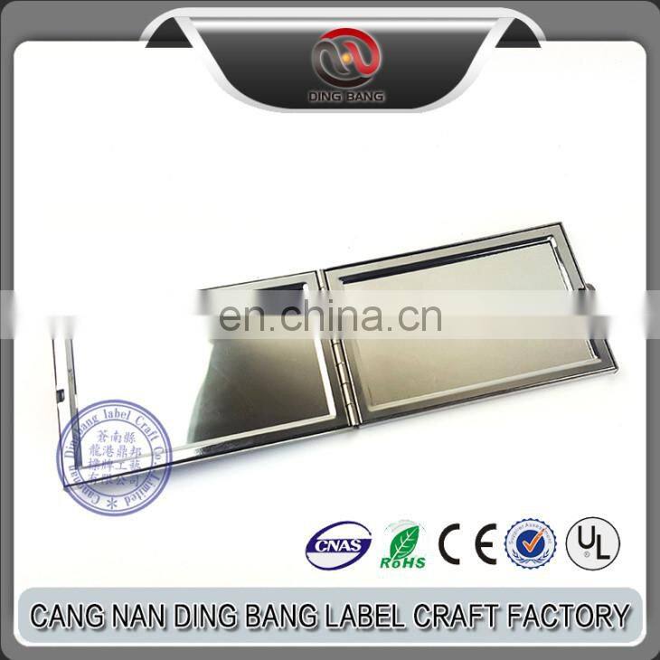 Promotional Cheap Wedding Souvenir Custom Blank Type Double Side Square Shape Metal Compact Mirror