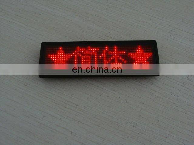 China Supplier Hot Led mini name plate badge B1248TAR led tag