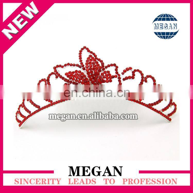 Popular girl Jewelry Headdress rhinestone tiaras Crown Hair comb