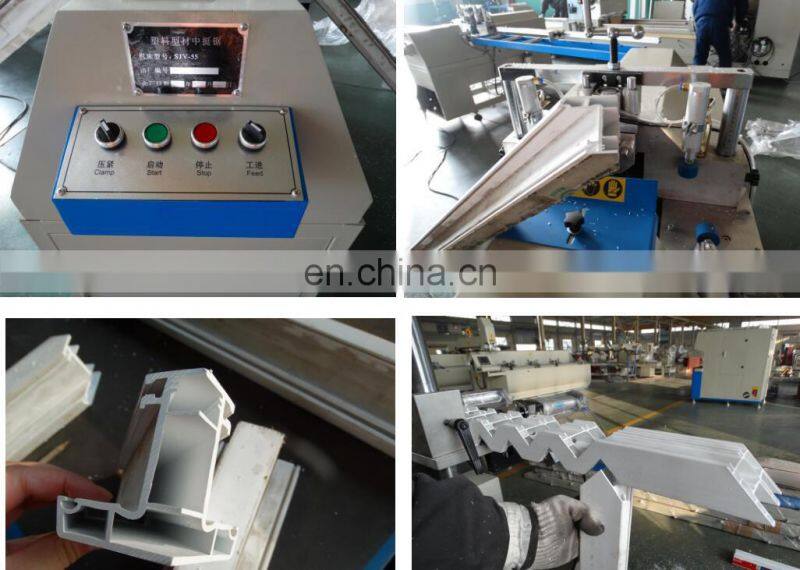 Mullion Cutting Saw for PVC Profile SVJ-45 PVC Window Door Cutting Machine PVC Mullion V Shape Cutting Saw