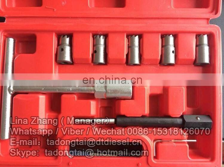 Diesel injector seat cutter set