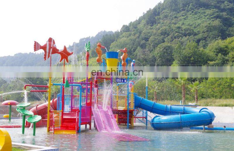 Sale and best fiber glass water park with slides