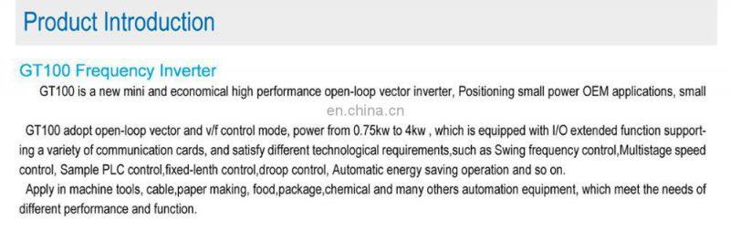 380V/220v 0.75-4kw electric ac variable frequency drive