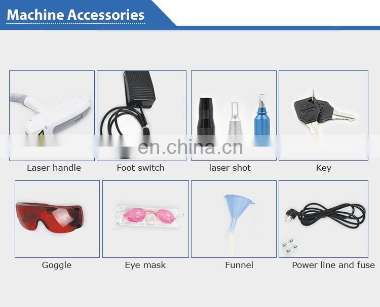 Q switched nd yag laser birthmark removal tattoo removal laser device with CE approved
