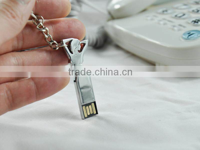 OEM High quality and beautiful art human body metal mini usb flash drive