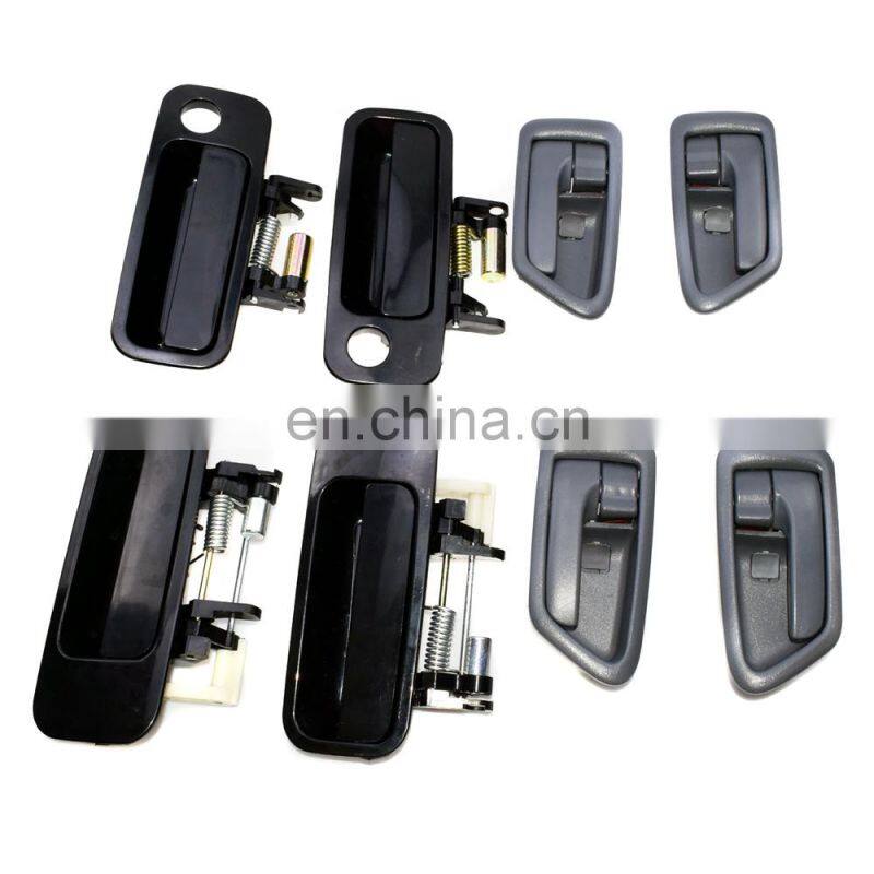 New Set of 8 Front Rear Black Door Handle Gray For Toyota Camry 97-01 69206AA010