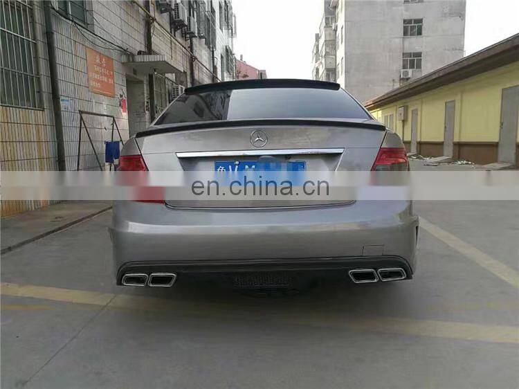 High quality BS style wide body kit for Mercedes Benz C class W204 2008-2013 front bumper rear bumper side skirts hood  spoiler