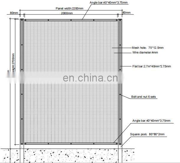 12.7mm no climb fence 358 high anti-corrosion security climb proof fence