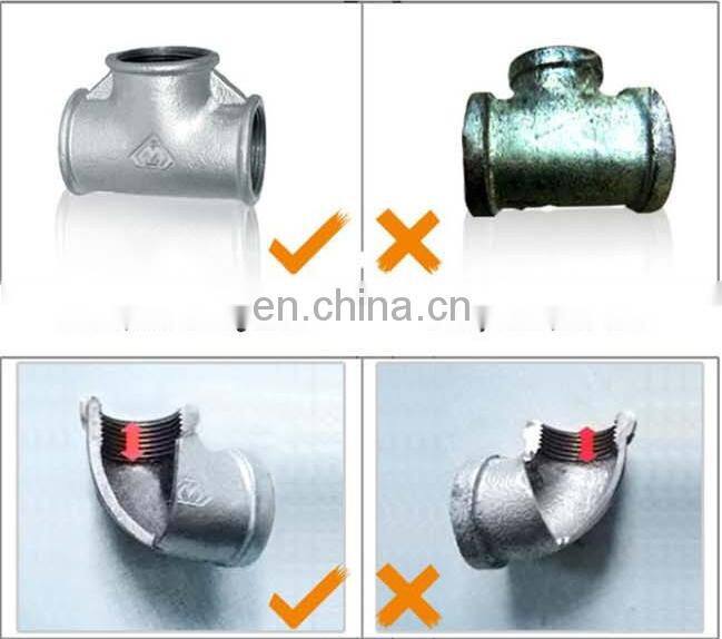 china hardware galvanized malleable iron pipe fittings