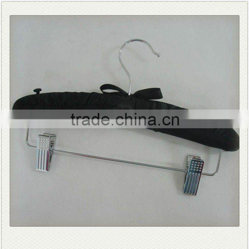 AL-297 pink clip satin padded hanger