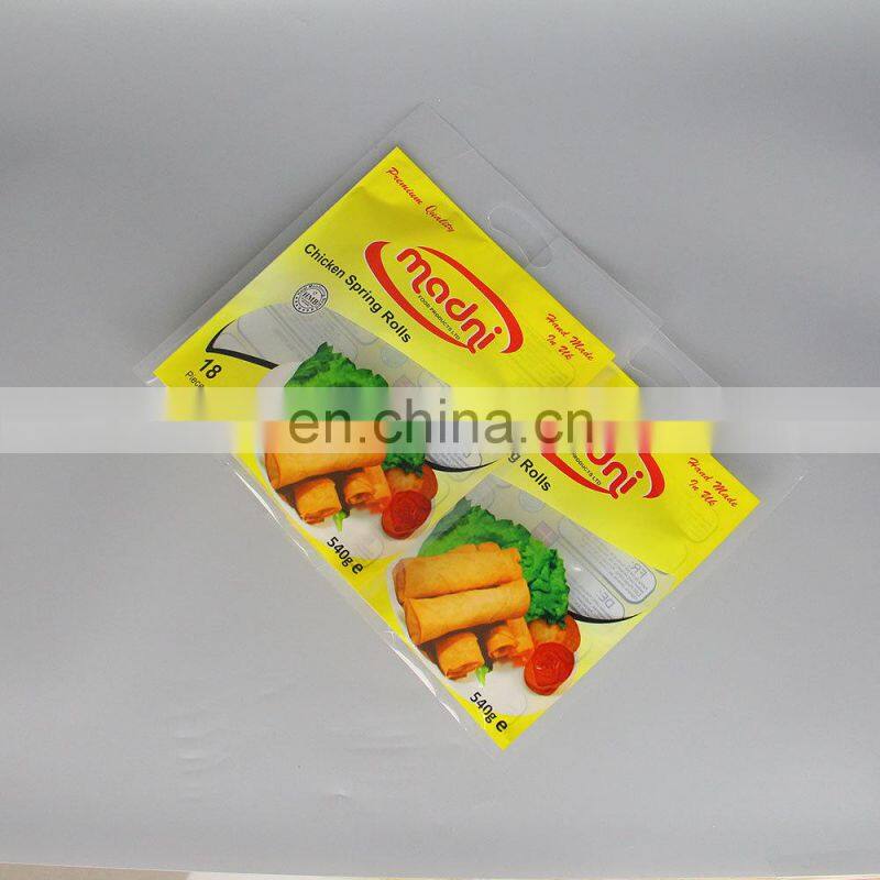 custom printed Spring Rolls vacuum sealer food bag plastic packaging