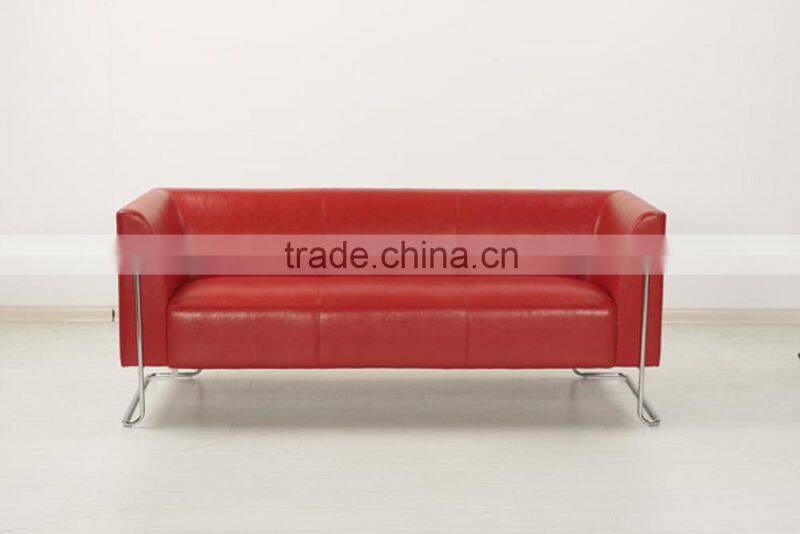 Workwell popular style office sofa set with wooden armrest kw-SS02