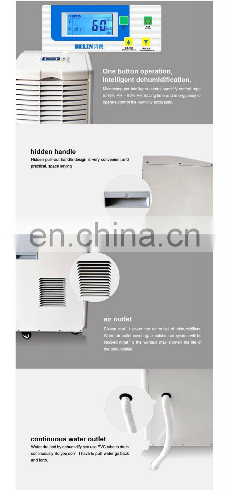 Cambodia 90L/D Chemical Dehumidifiers with Rotor centrifugal fan