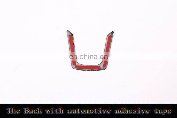 Carbon Fiber Style Interior Steering Wheel Cover Trim For Jaguar XE/XF/F-Pace 2015 2016 2017 Car Accessories