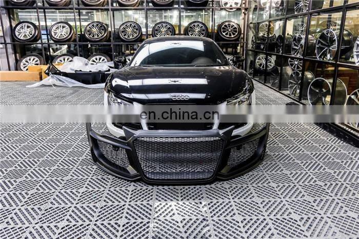 Runde Top Quality Kits For 06-15 Audi R8 V10 Upgrade Regula Design Resin Or Half Carbon Front Bumper Rear Bumper Side Skirts