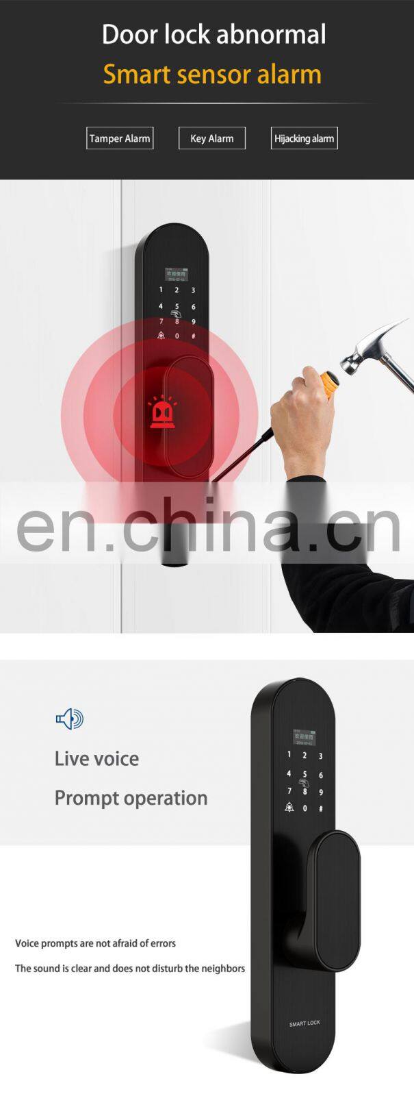 Smart Lock App Fingerprint Keyless for Home Finger WIFI Digital Lock Remote Control tuya TT Smart Lock  Home Wooden Door