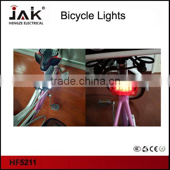 JAK HF5718 bicycle headlight & Taillight set for sale