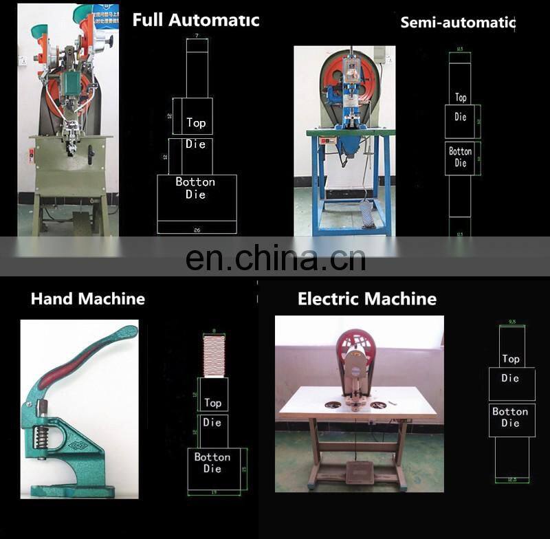 20mm Black Metal Hidden Press Snap Button