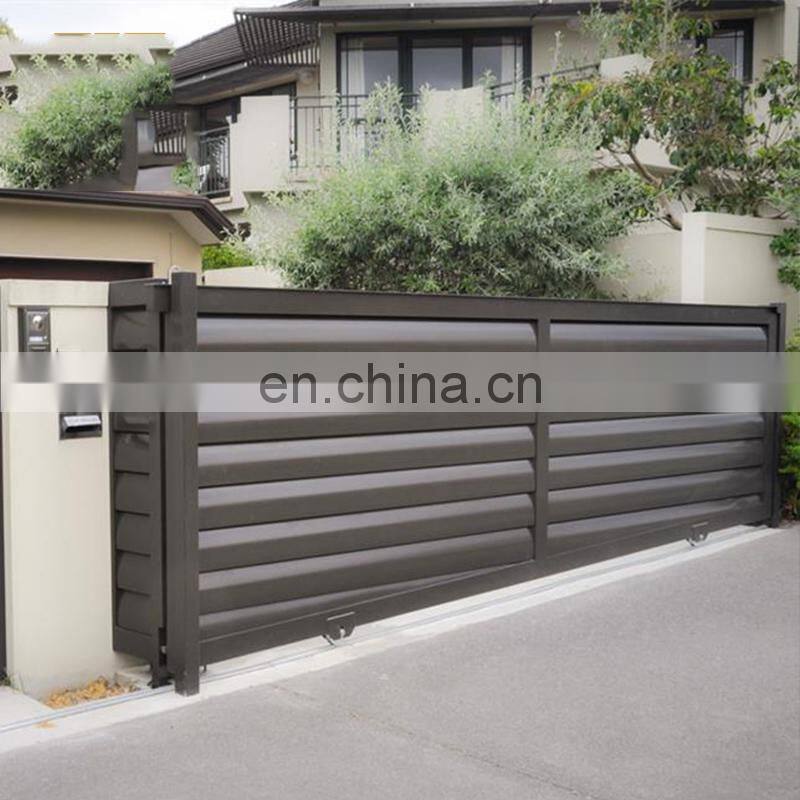 security automatic patio outdoor entrance sliding stainless steel main gate golden design philippines for homes