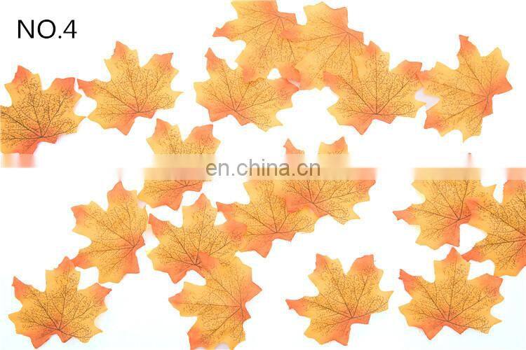 Fall Decor Garland Christmas 2021 Home Halloween Decorations Leaves Plastic Silk Artificial Maple Leaf