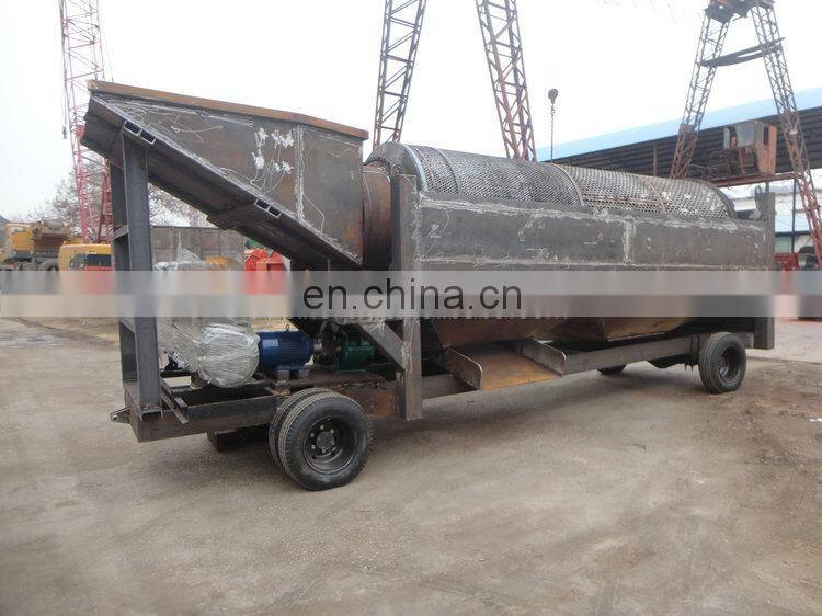 Movable type mobile clay gold separation washer machine factory price for Ghana