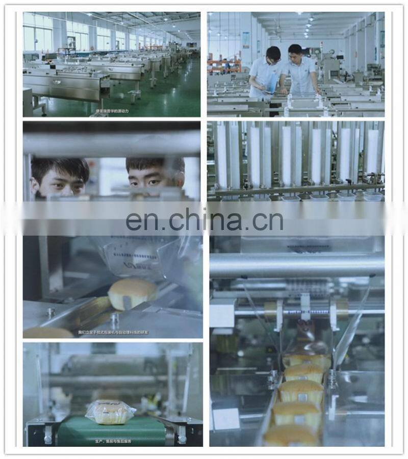 High Speed Automatic Pillow Bag Packing Machine for Snack Candy Biscuit Bread Cake