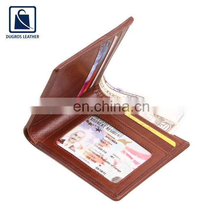 2021 New Arrival Chairman Lining Material Fashion Style Genuine Leather Wallet for Men