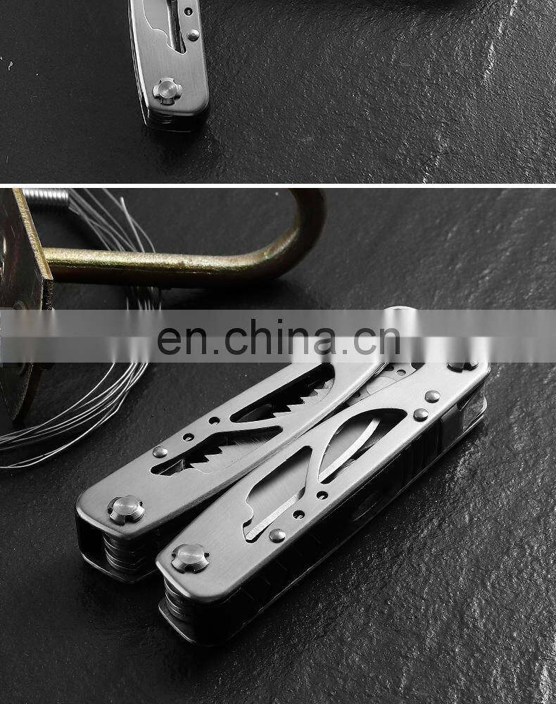 New Outdoor Stainless Steel Folding Pliers 16 in 1 Multi-function Pliers Home Pocket Combination Maintenance Tool