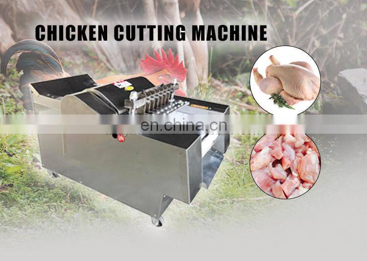 Customized frozen meat chicken cutting machine equipment