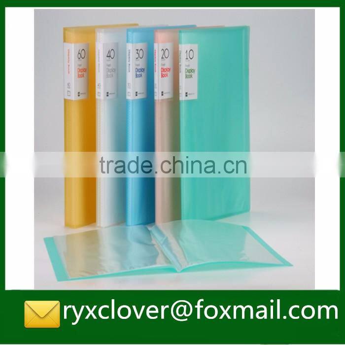 a4 clear plastic seris book pockets display book