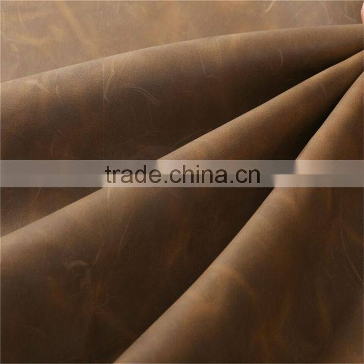 Cow crazy horse real leather for bags