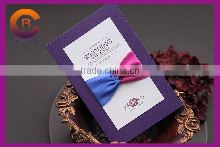 2015 New Design Printed Business Graphic Paper Crafts Greeting Wedding Invitation Card