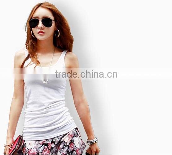 Sexy tank top Woman Clothes Designer Clothing Manufacturers In China / Tank Top U Neck Blank Vest Bulk Buy From China